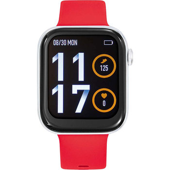 TEKDAY Smartwatch Red Silicone Strap