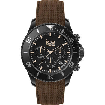 ICE WATCH Chrono with Brown Silicone Strap (L)