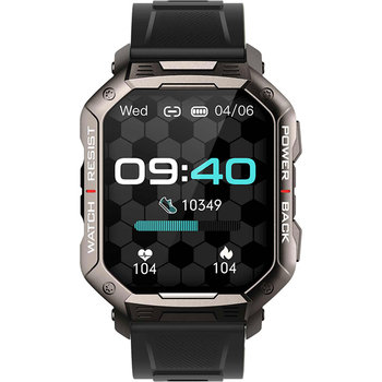 DAS.4 SG35 Smartwatch Black Silicone Strap