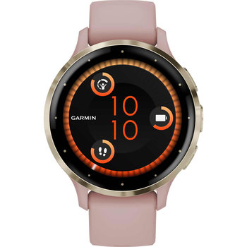 GARMIN Venu 3S Soft Gold Bezel with Dust Rose Silicone Band