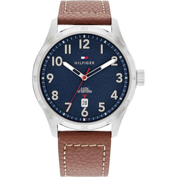 TOMMY HILFIGER Casual Brown Leather Strap
