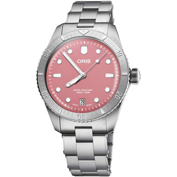 ORIS Divers Sixty-Five Cotton Candy Automatic Silver Stainless Steel Bracelet