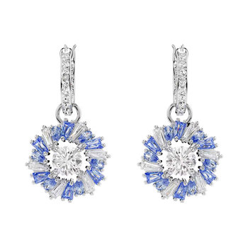SWAROVSKI Blue Idyllia Flower Drop Earrings