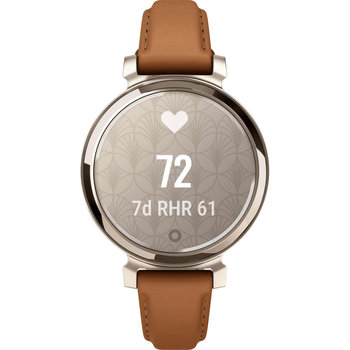 GARMIN Lily™2 Classic Cream Gold Case with Tan Leather Band