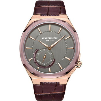 KENNETH COLE Modern Classic Brown Leather Strap