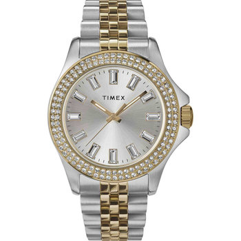 TIMEX Kaia Crystals Two Tone Stainless Steel Bracelet