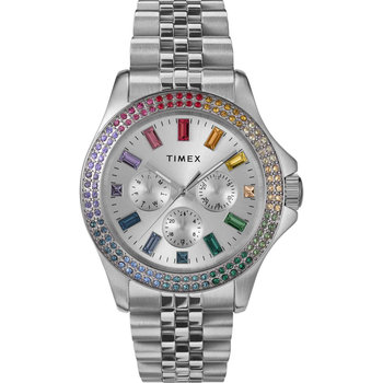 TIMEX Kaia Crystals Silver Stainless Steel Bracelet
