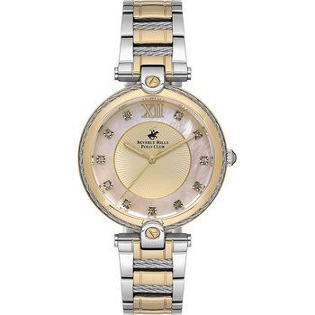 BEVERLY HILLS POLO CLUB Crystals Two Tone Stainless Steel Bracelet
