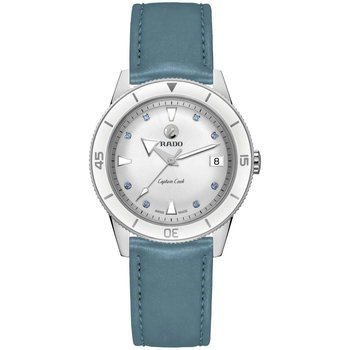 RADO Captain Cook Sapphires Automatic Green Leather Strap Gift Set (R32500718)