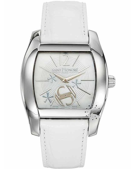 Saint HONORE Monceau Lady Side White Leather Strap