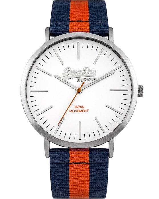 SUPERDRY Oxford Blue & Red Fabric Strap