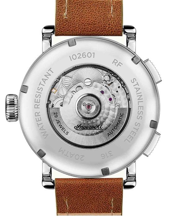 INGERSOLL The Bloch Automatic Brown Leather Strap