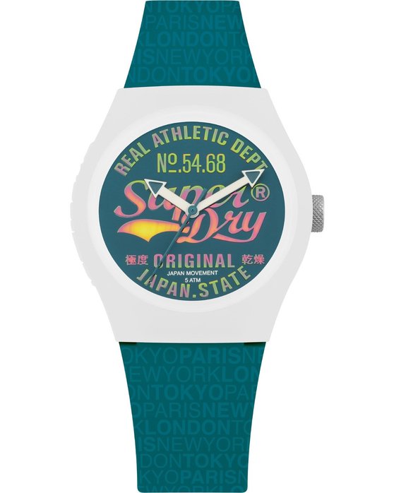 SUPERDRY Urban Paradise Green Silicone Strap