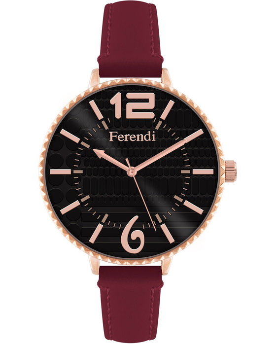 FERENDI Inaly Bordeaux Leather Strap