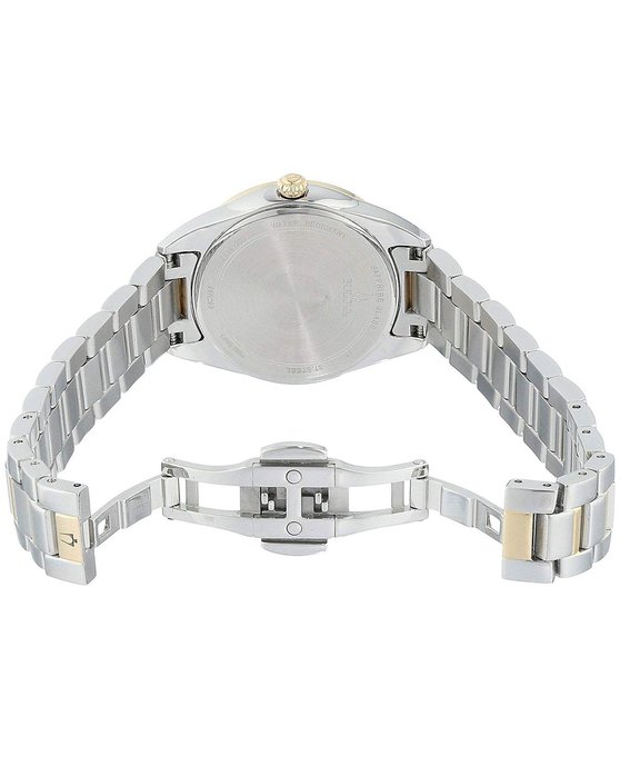 BULOVA Diamond Two Tone Stainless Steel Bracelet