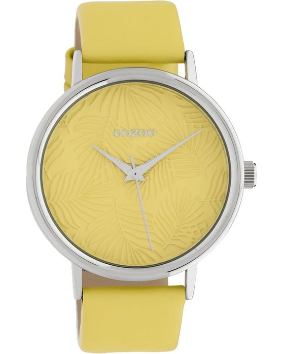 OOZOO Timepieces Limited Yellow Leather Strap