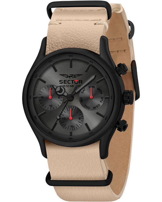 SECTOR 660 Beige Leather Strap