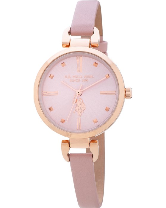 U.S. POLO Dorothy Pink Leather Strap