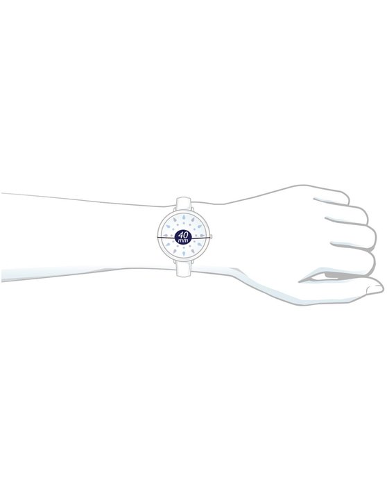 SWATCH Wave Path Blue Silicone Strap
