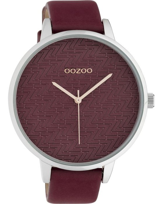 OOZOO Timepieces Bordeaux Leather Strap