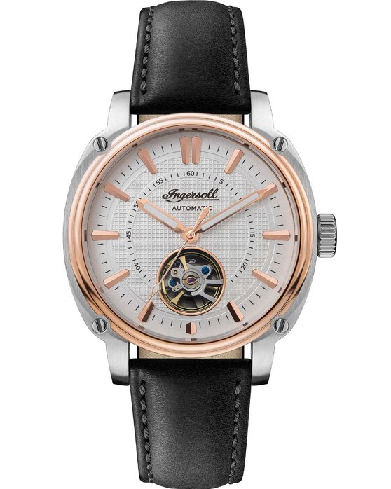 INGERSOLL Director Automatic Black Leather Strap