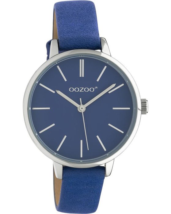 OOZOO Junior Blue Leather Strap (34mm)