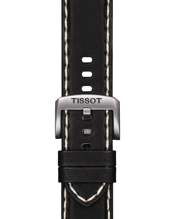 TISSOT T-Sport Chronograph Black Leather Strap