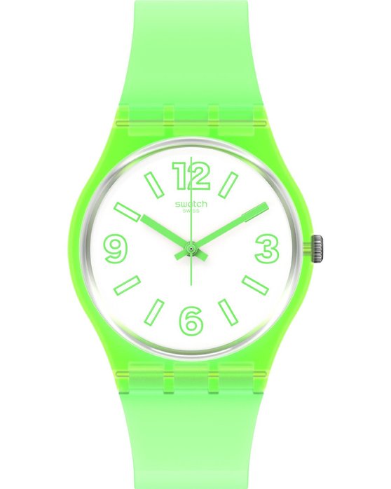 SWATCH Electric Frog Green Silicone Strap