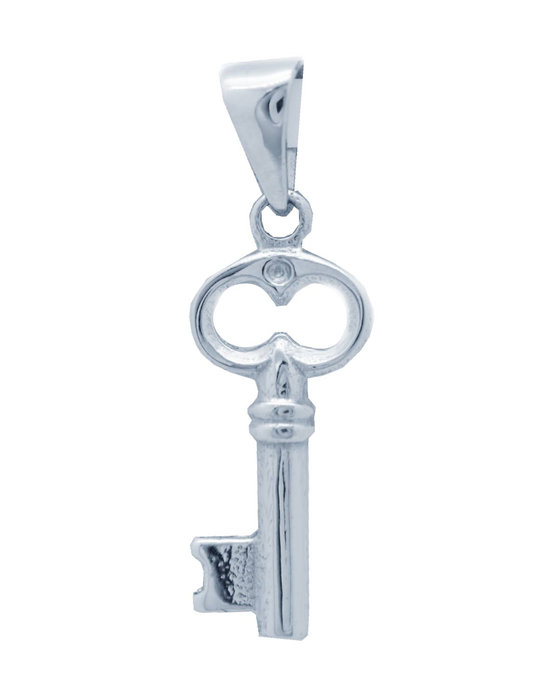 Κρεμαστό κλειδί Ino&Ibo από λευκόχρυσο 14Κ
