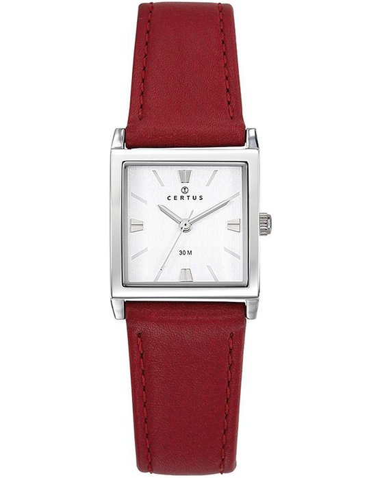 CERTUS Women Red Leather Strap