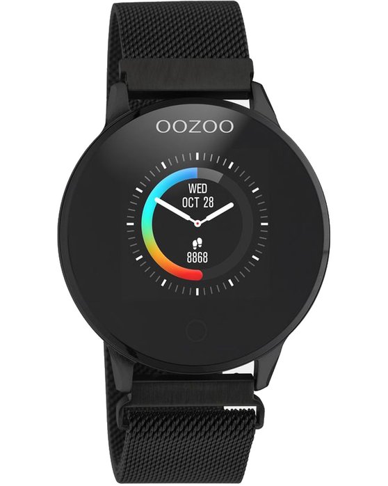 OOZOO Timepieces Smartwatch Black Stainless Steel Bracelet