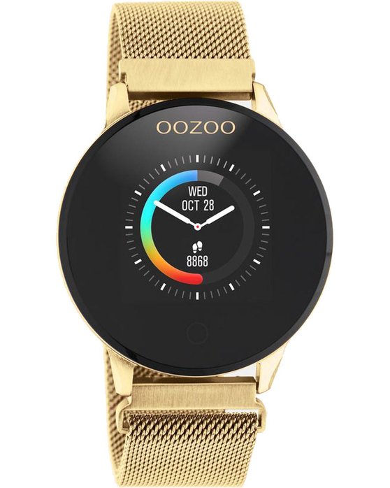 OOZOO Timepieces Smartwatch Gold Stainless Steel Bracelet