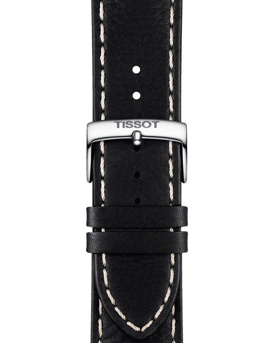 TISSOT T-Classic PR 100 Chronograph Black Leather Strap