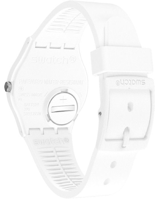 SWATCH Gents N-Igma Navy White Silicone Strap