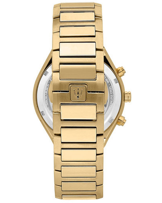 MASERATI Stile Chronograph Gold Stainless Steel Bracelet