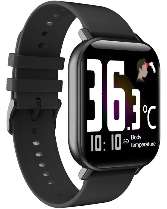 U.S. POLO Orion Smartwatch Black Silicone Strap