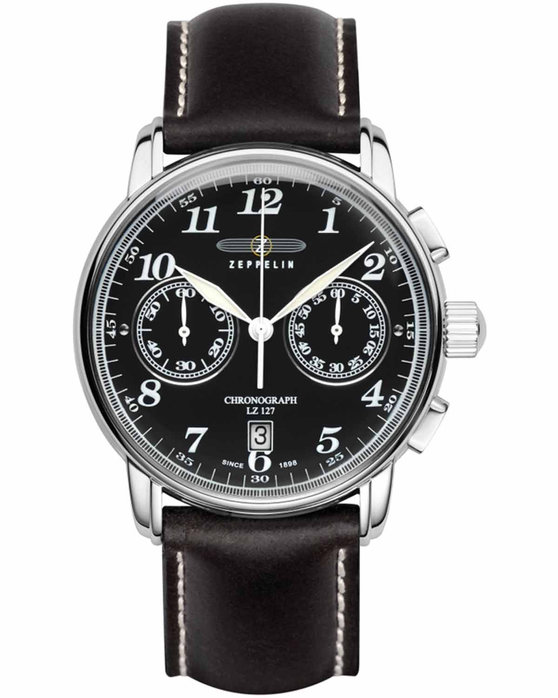 ZEPPELIN New Captain's Line Automatic Brown Leather Strap