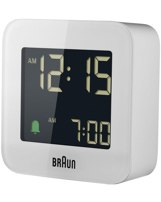 BRAUN Ψηφιακό Ρολόι - Ξυπνητήρι Λευκό