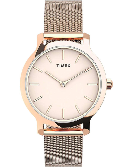 TIMEX Transcend Rose Gold Stainless Steel Bracelet