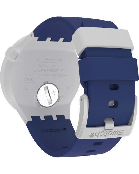 SWATCH Big Bold Limy Blue Bio-Sourced Material Strap