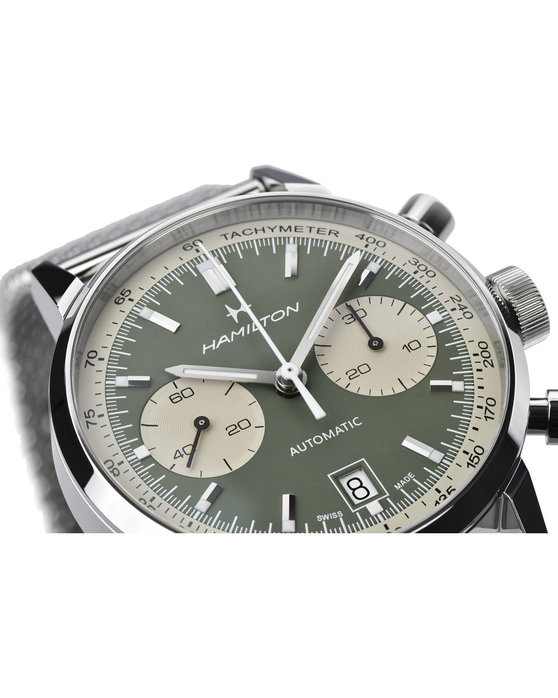 HAMILTON Intra-Matic Automatic Chronograph Silver Stainless Steel Bracelet