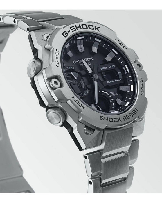 CASIO G-SHOCK Solar Smartwatch Silver Stainless Steel Bracelet