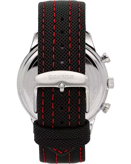 SECTOR 270 Black Leather Strap
