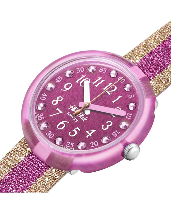 FLIK FLAK Shine In Pink Two Tone Recycled Pet Strap
