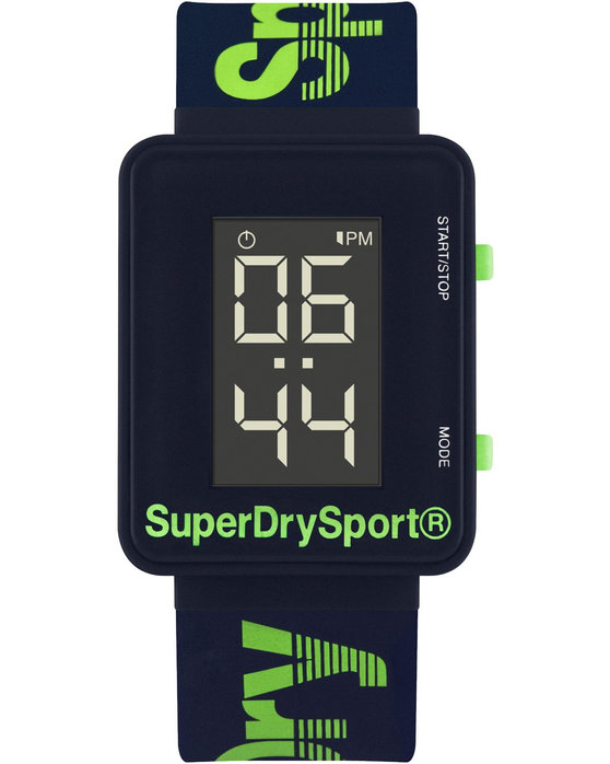 SUPERDRY Sports Chronograph Blue Silicone Strap