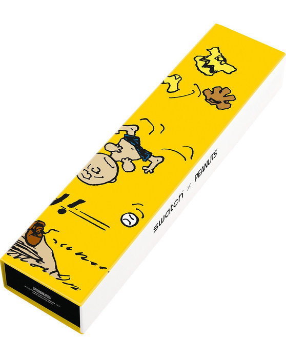 SWATCH Peanuts Pow Wow Yellow Silicone Strap
