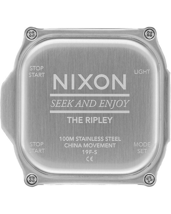 NIXON The Ripley Chronograph Black Plastic Strap