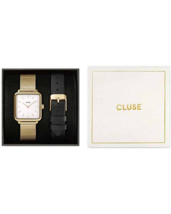 CLUSE La Tetragone Gold Stainless Steel Bracelet Gift Set