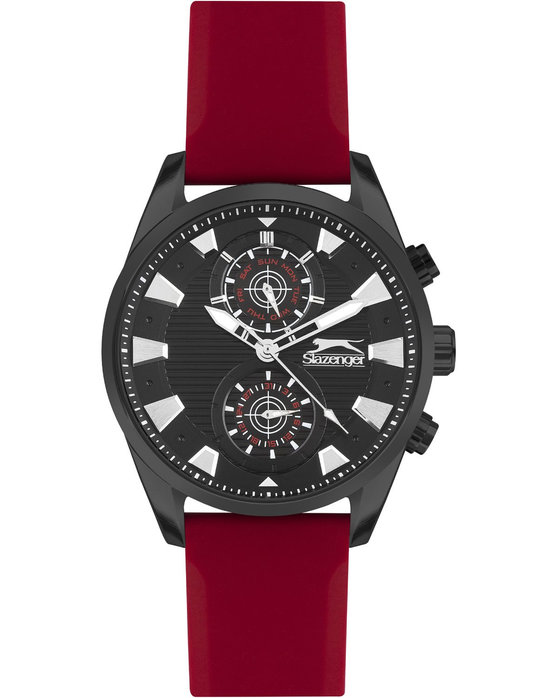 SLAZENGER Gents Red Silicone Strap