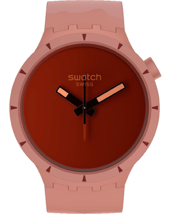 SWATCH Big Bold Lost In The Canyon Pink Silicone Strap